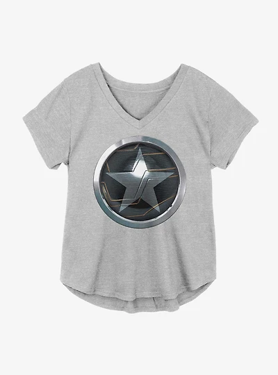 Marvel The Falcon And Winter Soldier Logo Girls Plus T-Shirt