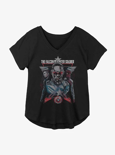 Marvel The Falcon And Winter Soldier Legacy Girls Plus T-Shirt