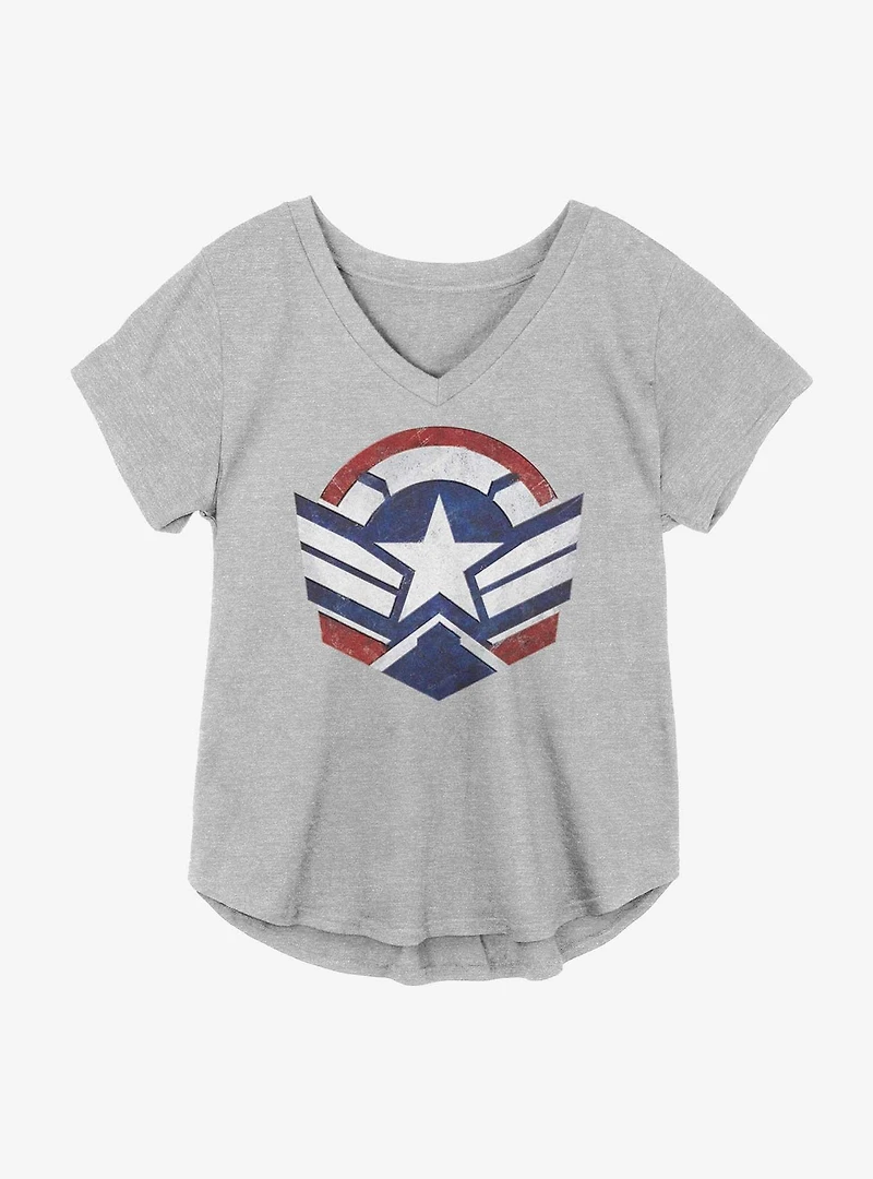 Marvel The Falcon And Winter Soldier Wings Girls Plus T-Shirt