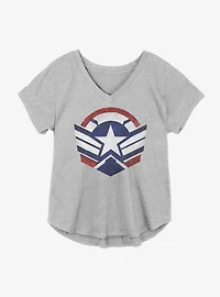 Marvel The Falcon And Winter Soldier Wings Girls Plus T-Shirt