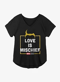 Marvel Loki Love Is Mischief Girls Plus T-Shirt