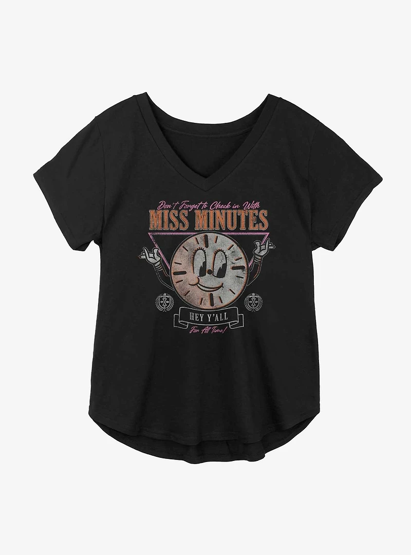Marvel Loki Don't Forget TO Check With Miss Minutes Girls Plus T-Shirt