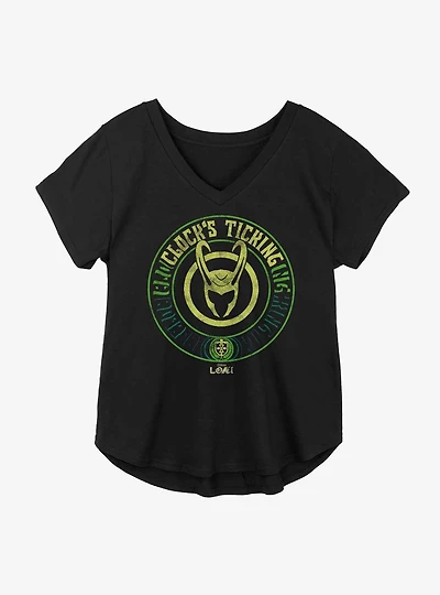 Marvel Loki Clock's Ticking Girls Plus T-Shirt