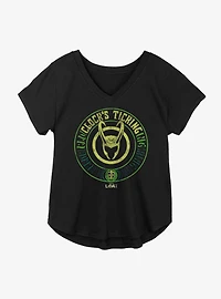 Marvel Loki Clock's Ticking Girls Plus T-Shirt