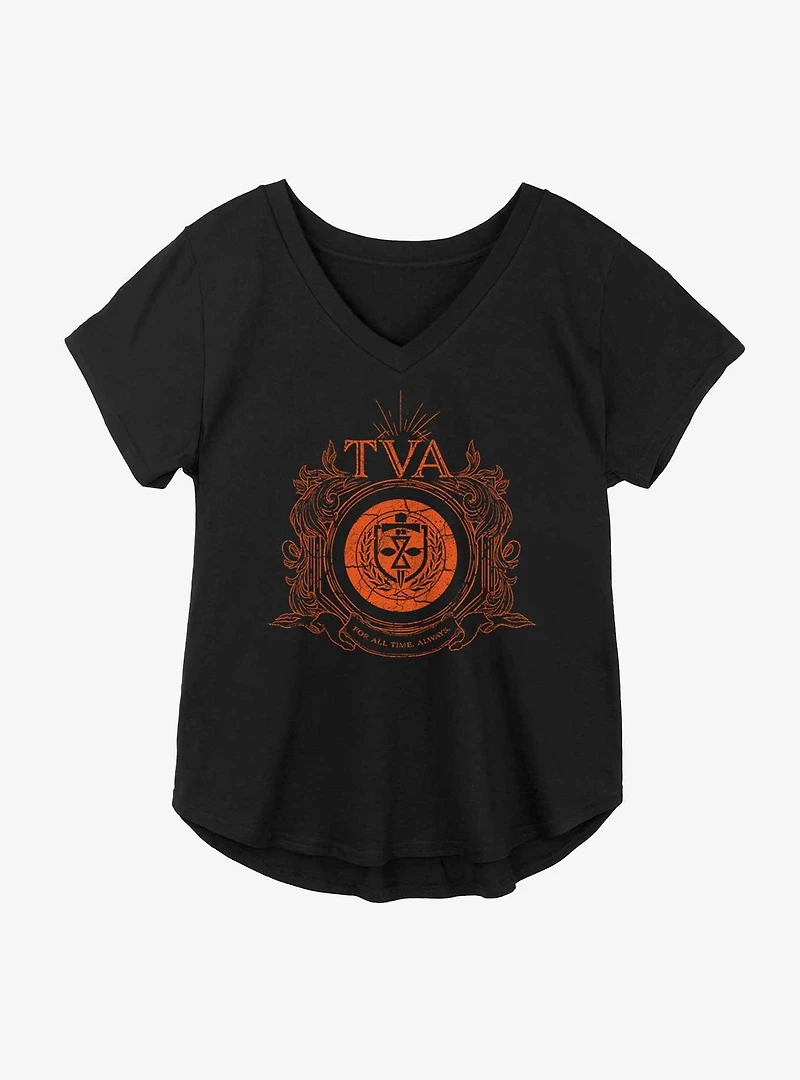 Marvel Loki Time Variance Authority Badge Girls Plus T-Shirt