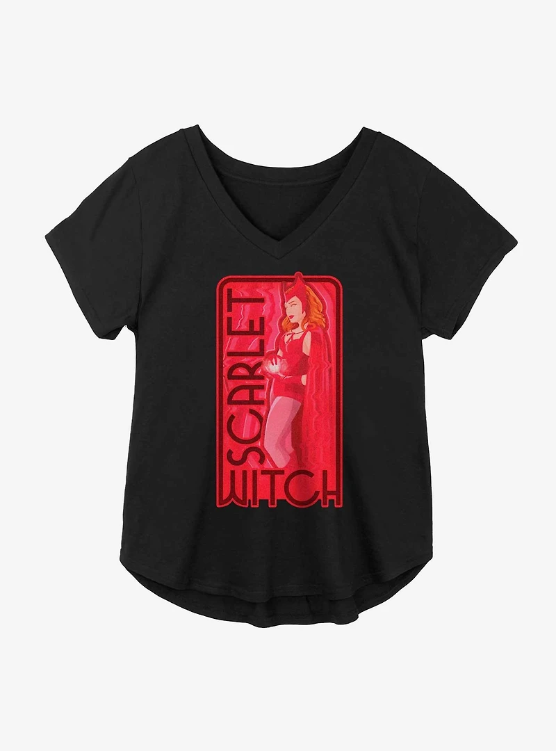 Marvel WandaVision Scarlet Witch Frame Girls Plus T-Shirt