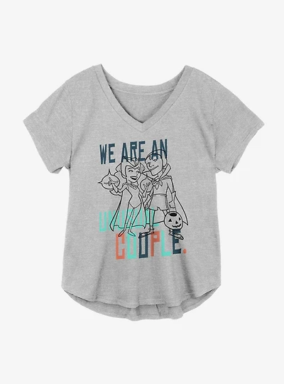 Marvel WandaVision Inked Unusual Couple Girls Plus T-Shirt