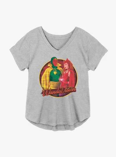 Marvel WandaVision Retro Costume Pair Girls Plus T-Shirt