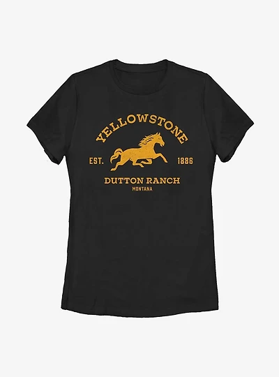 Yellowstone Dutton Ranch Badge Womens T-Shirt