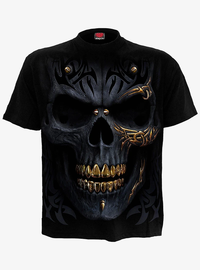Black Gold Skull T-Shirt
