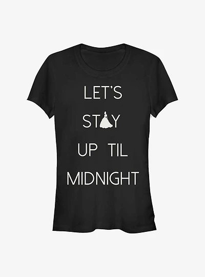 Disney Cinderella Lets Stay Up Til Midnight Girls T-Shirt