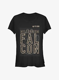 Star Wars Falcon Fighter Girls T-Shirt
