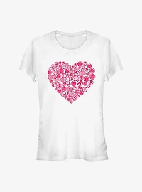 Marvel Avengers Heart Icons Girls T-Shirt