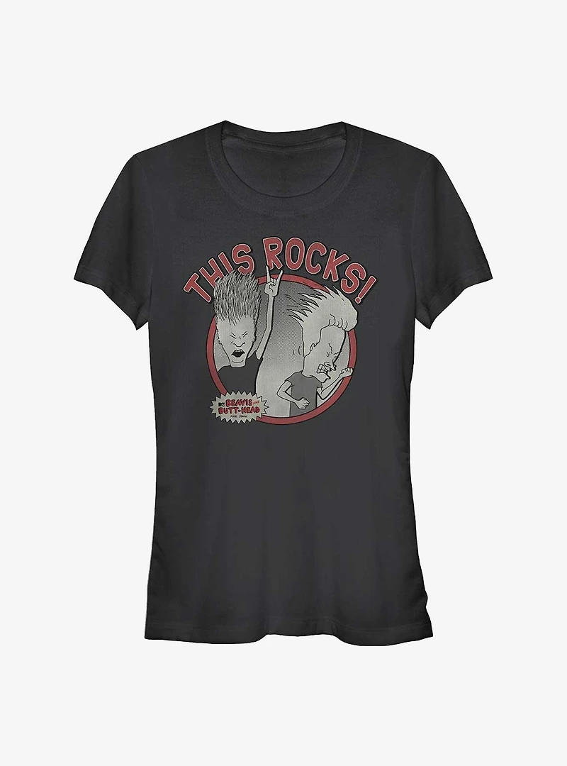 Beavis And Butt-Head Rock Simple Girls T-Shirt