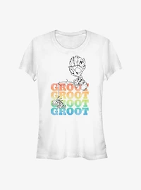 Marvel Guardians Of The Galaxy Groot Flower Girls T-Shirt