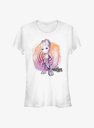 Marvel Guardians Of The Galaxy Groot Watercolor Girls T-Shirt