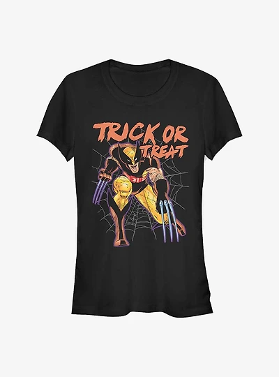 Marvel Wolverine Webs Trick Or Treat Girls T-Shirt