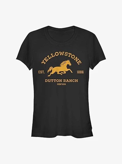 Yellowstone Dutton Ranch Badge Girls T-Shirt