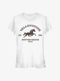 Yellowstone Dutton Ranch Badge Girls T-Shirt