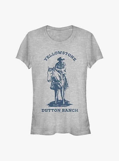 Yellowstone Dutton Ranch Distressed Sign Girls T-Shirt