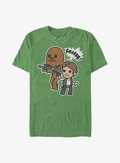 Star Wars Han Solo And Chewbacca Girls T-Shirt