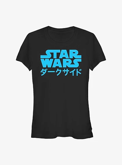 Star Wars Japanese Text Logo Girls T-Shirt