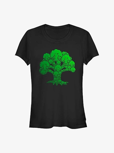 Magic The Gathering Green Mana Icon Symbol Girls T-Shirt