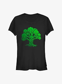Magic The Gathering Green Mana Icon Symbol Girls T-Shirt