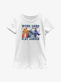 Disney Pixar Monsters At Work Play Hard Youth Girls T-Shirt