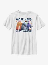 Disney Pixar Monsters At Work Play Hard Youth T-Shirt