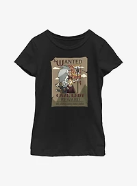 Disney The Owl House Wanted Lady Youth Girls T-Shirt