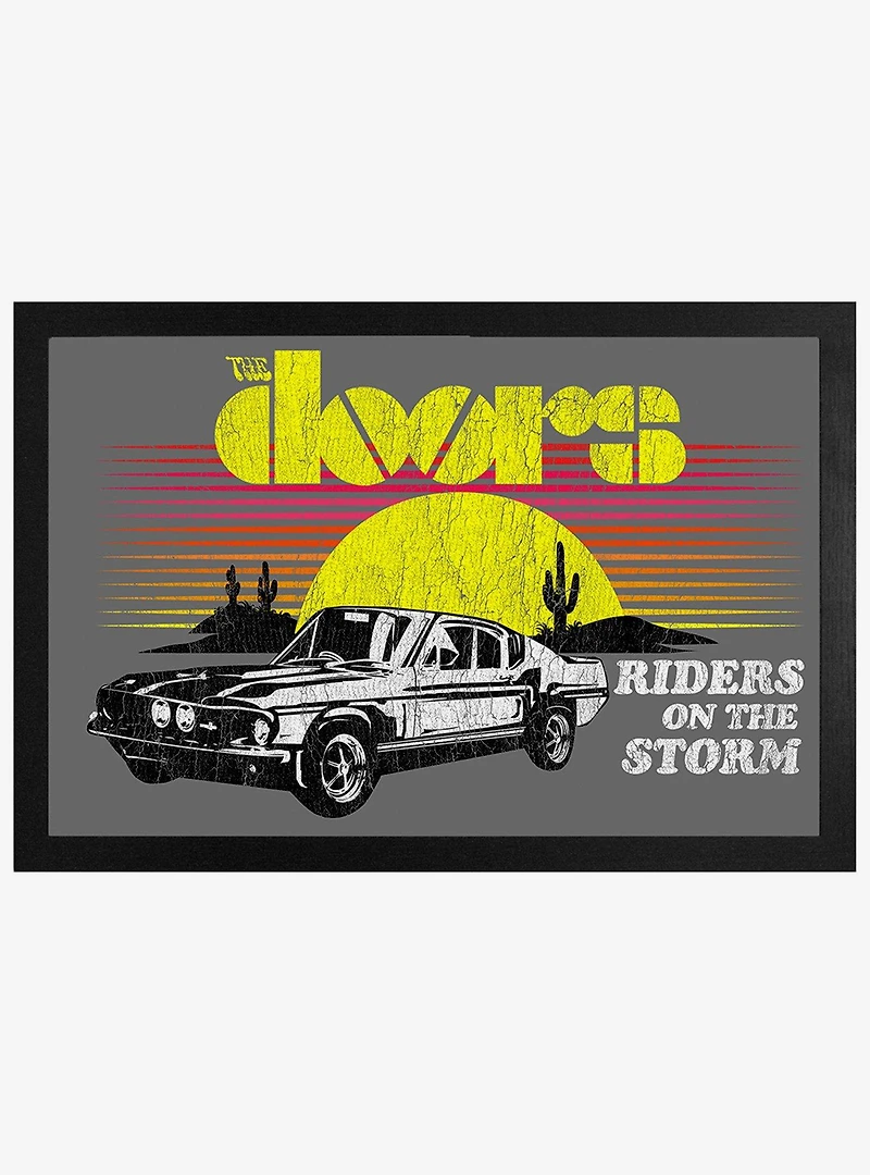 The Doors Riders On The Storm Framed Wood Wall Art