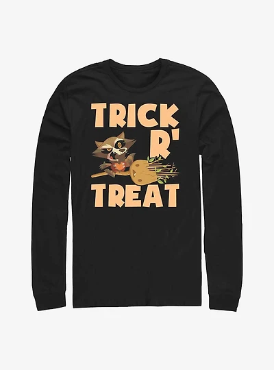Marvel Guardians Of The Galaxy Witch Rocket & Groot Long-Sleeve T-Shirt