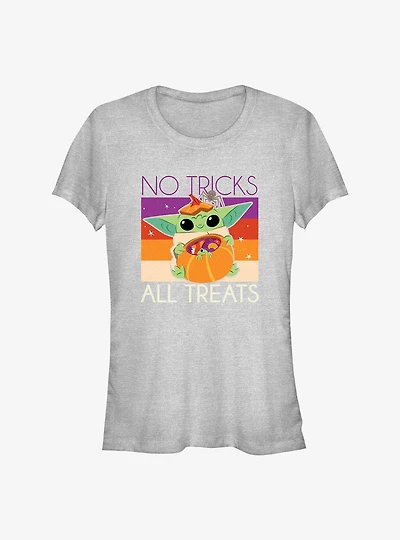 Star Wars The Mandalorian Child No Tricks Here Girls T-Shirt