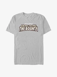 Star Wars The Mandalorian Bring Home Bounty Logo T-Shirt