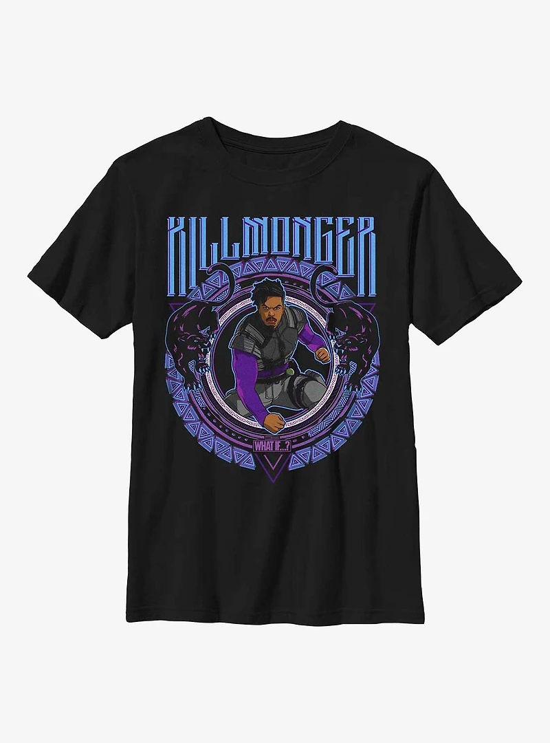Marvel What If...? Cresting Killmonger Youth T-Shirt