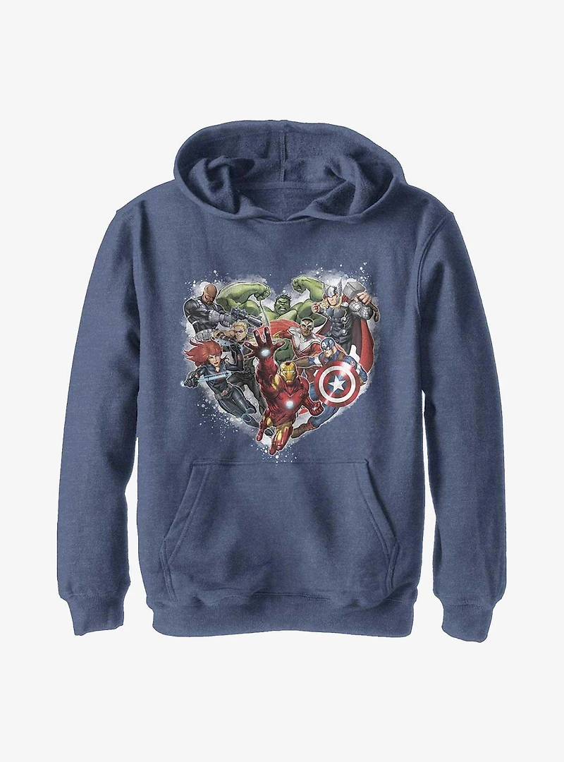 Marvel Avengers Avenger Heart Youth Hoodie