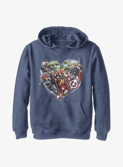 Marvel Avengers Avenger Heart Youth Hoodie