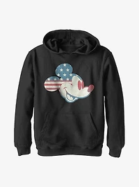 Disney Mickey Mouse Americana Flag Fill Youth Hoodie