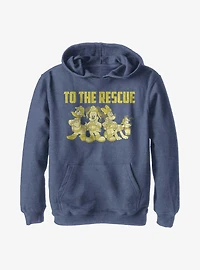 Disney Mickey Mouse Thanks Firefighters Youth Hoodie
