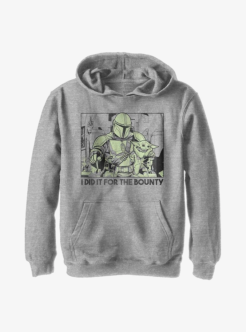 Star Wars The Mandalorian Logo Youth Hoodie