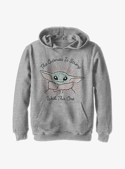 Star Wars The Mandalorian Child Stitch Youth Hoodie