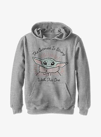 Star Wars The Mandalorian Child Stitch Youth Hoodie