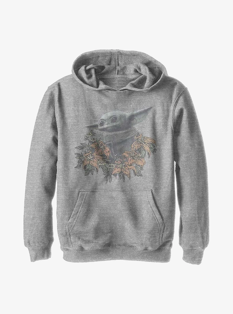 Star Wars The Mandalorian Flower Child Youth Hoodie