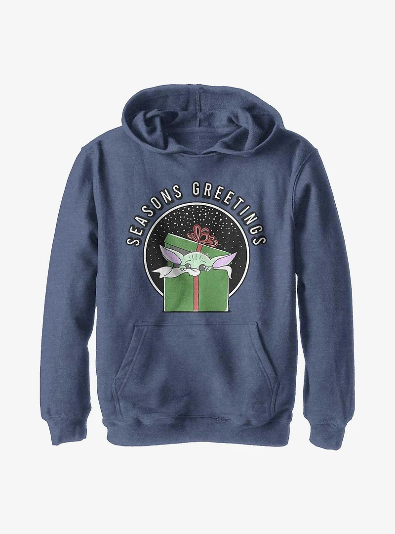 Star Wars The Mandalorian Seasons Greetings Child Youth Hoodie