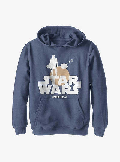 Star Wars The Mandalorian Sunset Duo Youth Hoodie