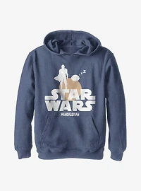 Star Wars The Mandalorian Sunset Duo Youth Hoodie