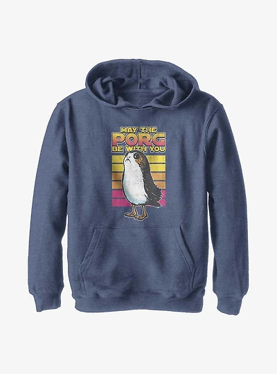 Star Wars Episode VIII: The Last Jedi Retro Porg Big Halftones Youth Hoodie