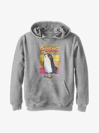 Star Wars Episode VIII: The Last Jedi Retro Porg Big Halftones Youth Hoodie