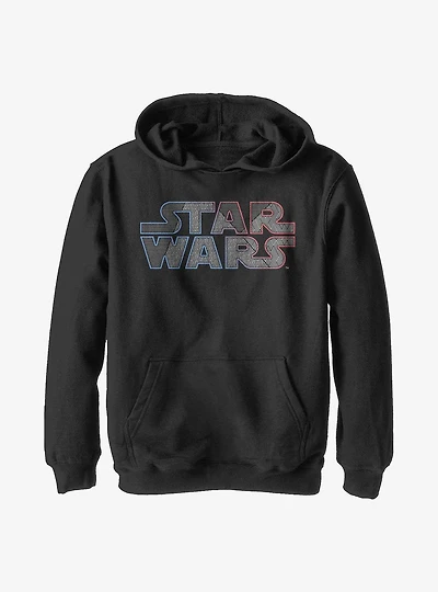 Star Wars Textured Logo Youth Hoodie